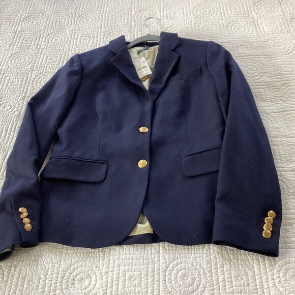 NWT J. Crew Navy Keating Boy Blazer 28639 Size 6 Gold Buttons - Picture 7 of 14